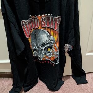 Ohio State University Black Long Sleeve Shirt
